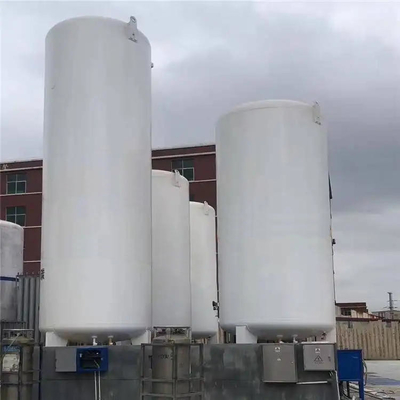 150m3 Vacuum Cryogenic Storage Tank Vertical Double Layer , 2m3 Liquid Nitrogen Holding Tank