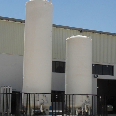 0.86 MPa Large Liquid Nitrogen Storage Tank 20m3 , 5m3 Dewar Tank