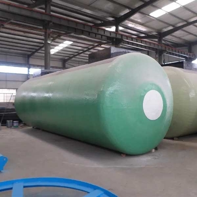 Fiberglass Steel Fuel Oil Storage Tank 30000-50000L Industrial Double Layer