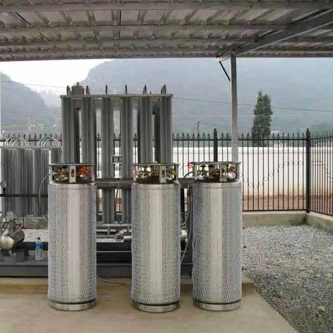 195 Liter Argon Dewar Tank Stainless Steel , 160 Liters Liquid Nitrogen Tank Pressure