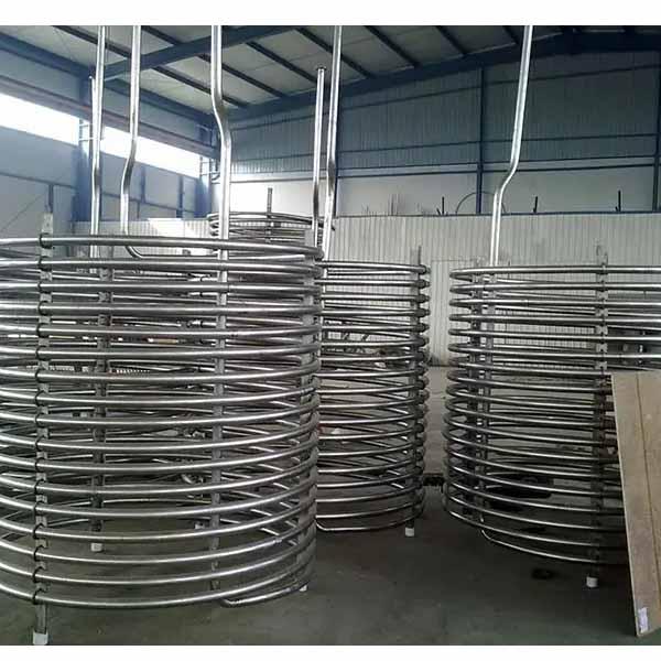 10HP Pipe Titanium Coil Heat Exchanger 15HP Stainless Steel 150 Degree